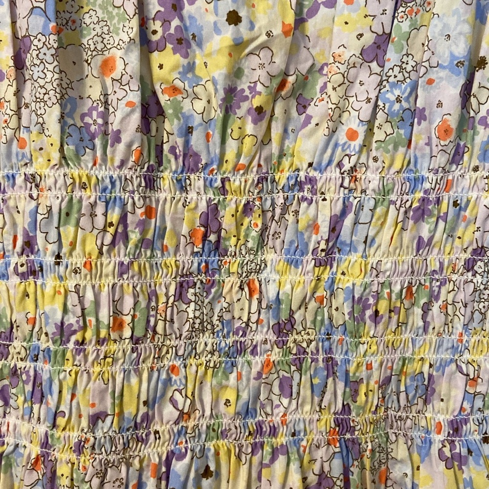 Levi Floral Smocked Dress Medium Brand New - Picture 12 of 12